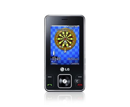 LG Mobiltelefon med 2,4'' LCD, 5 megapikslers kamera, dedikerte kameraknapper, LED-blits og musikkspiller, KC550