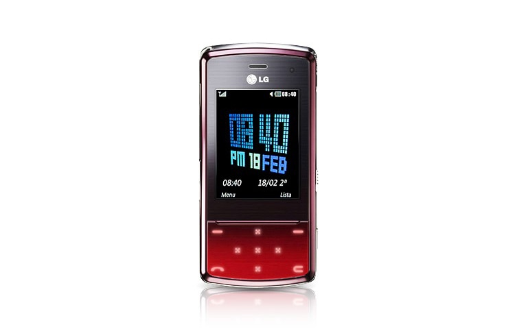 LG Mobiltelefon med skyvedesign, interaktivt berøringslys, herdet glass og 3 megapikslers kamera med autofokus., KF510, thumbnail 1