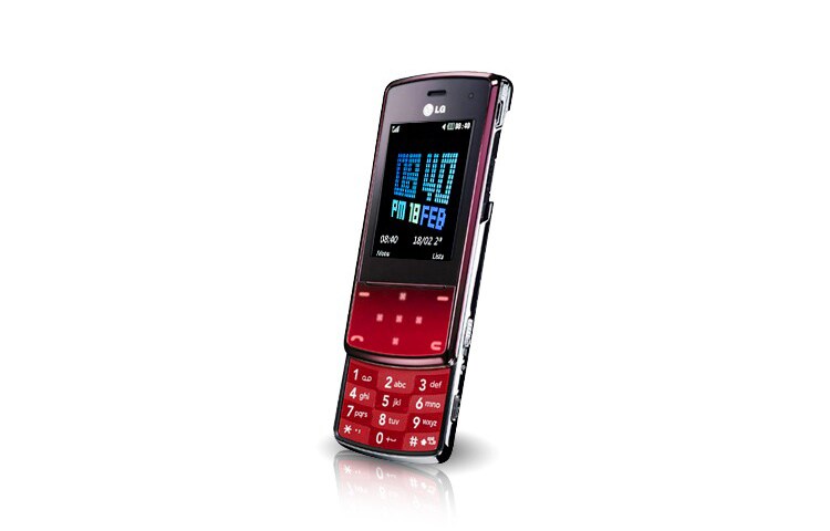 LG Mobiltelefon med skyvedesign, interaktivt berøringslys, herdet glass og 3 megapikslers kamera med autofokus., KF510, thumbnail 2