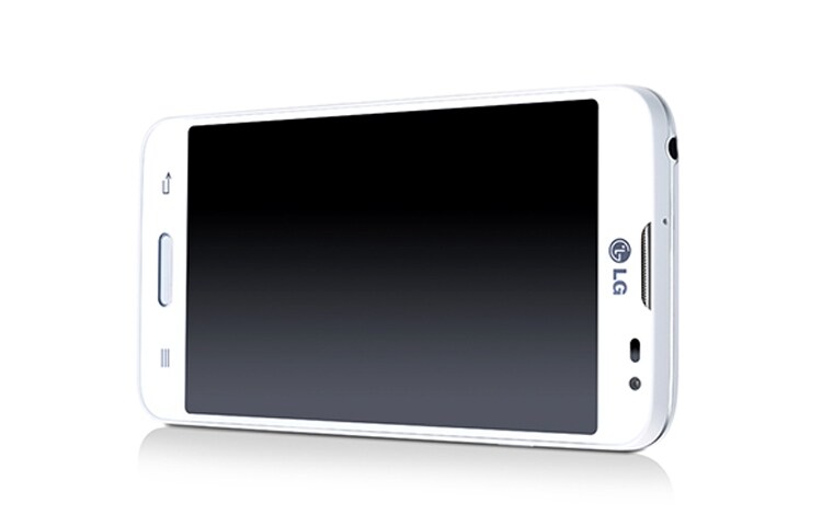 LG L70 er laget for de som vil ha en slank og smidig mobil med både stil og finesse. Med en slank design og elegante metalldetaljer, vil du ha glede av en mobil som føles som en drøm å holde i. Gjør deg klar, bank på og få det beste ut av hvert øyeblikk hver dag, med stil., LG L70 D320, thumbnail 3