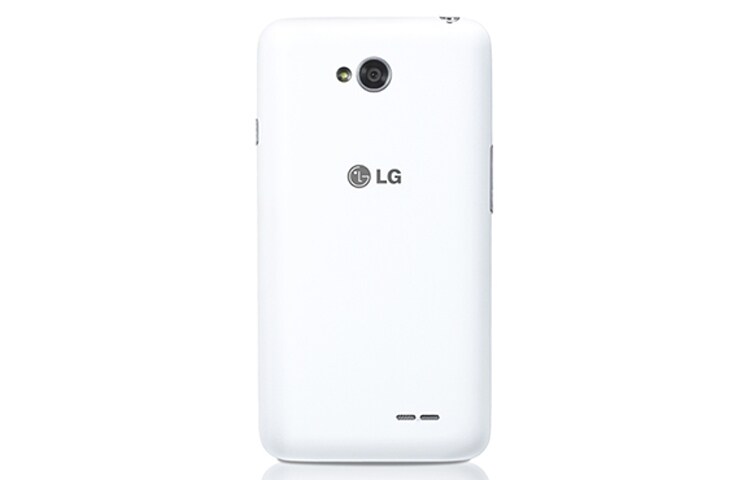 LG L70 er laget for de som vil ha en slank og smidig mobil med både stil og finesse. Med en slank design og elegante metalldetaljer, vil du ha glede av en mobil som føles som en drøm å holde i. Gjør deg klar, bank på og få det beste ut av hvert øyeblikk hver dag, med stil., LG L70 D320, thumbnail 6