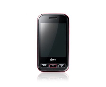 LG 3G, 2,8 tommer berøringsskjerm, kamera, FM-radio, MP3-spiller, T320