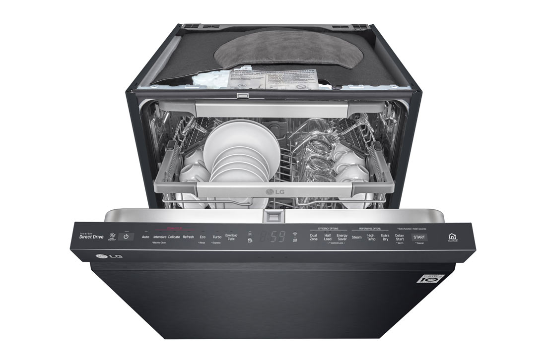 LG QuadWash ™ Steam-oppvaskmaskin med Auto Open Dry-funksjon og Wi-Fi, LG QuadWash ™ DU517HMS 10, DU517HMS, thumbnail 10