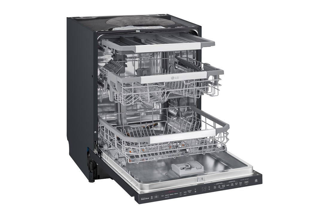 LG QuadWash ™ Steam-oppvaskmaskin med Auto Open Dry-funksjon og Wi-Fi, LG QuadWash ™ DU517HMS 4, DU517HMS, thumbnail 4