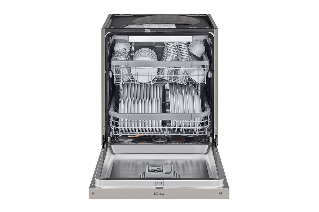 LG QuadWash™ Oppvaskmaskin (Platinum Silver), Energiklasse D, Auto Open Dry-funksjon og Smart Diagnosis™ med Wi-Fi, DU325FP, DU325FP, thumbnail 3