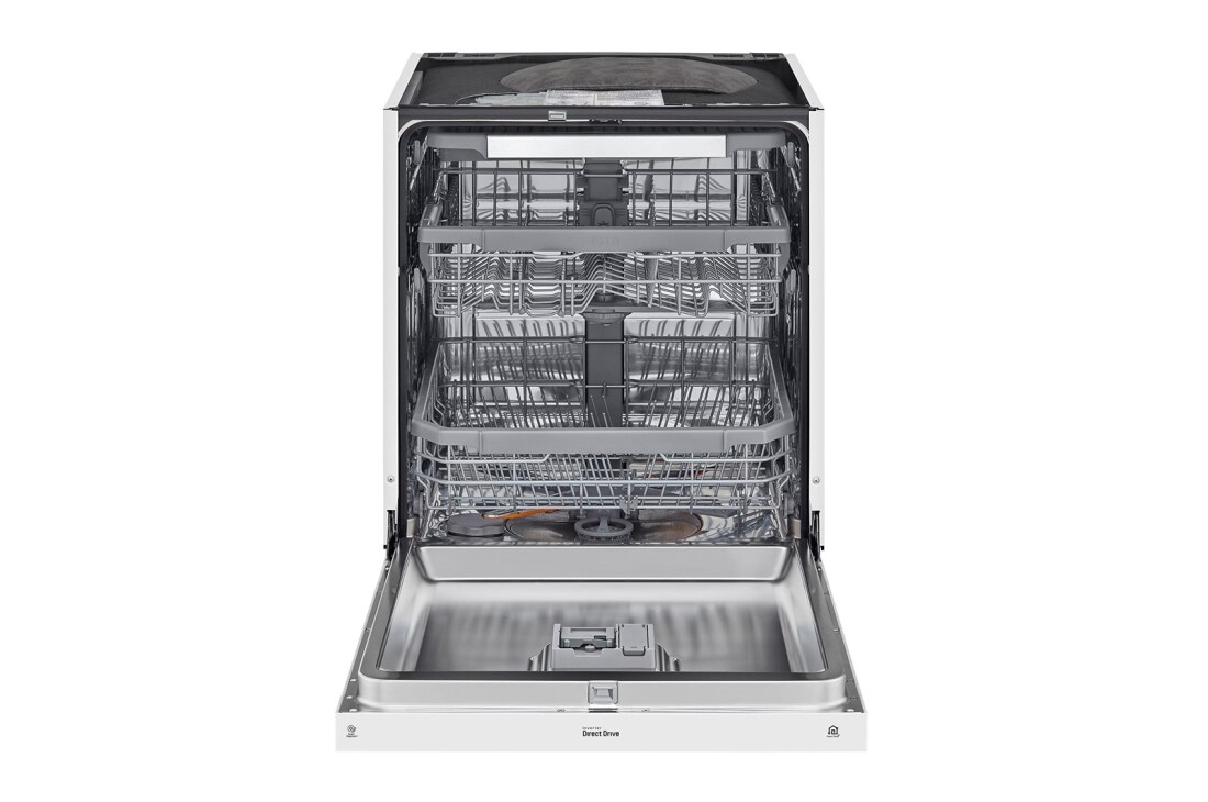 LG QuadWash™ Oppvaskmaskin (Hvit), Energiklasse D, Auto Open Dry-funksjon og Smart Diagnosis™ med Wi-Fi, DU325FW, thumbnail 2