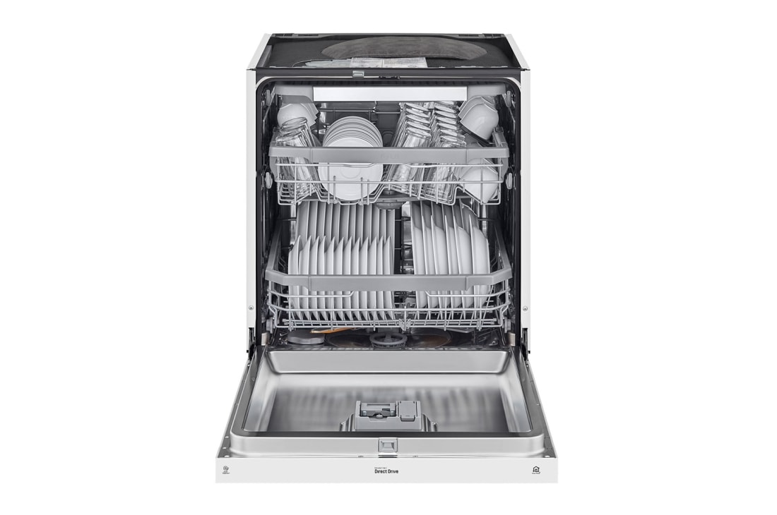 LG QuadWash™ Oppvaskmaskin (Hvit), Energiklasse D, Auto Open Dry-funksjon og Smart Diagnosis™ med Wi-Fi, DU325FW, thumbnail 3