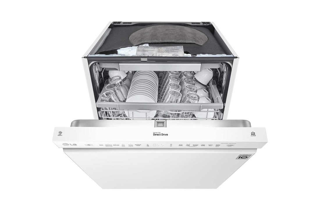LG QuadWash™ Oppvaskmaskin (Hvit), Energiklasse D, Auto Open Dry-funksjon og Smart Diagnosis™ med Wi-Fi, DU325FW, thumbnail 10