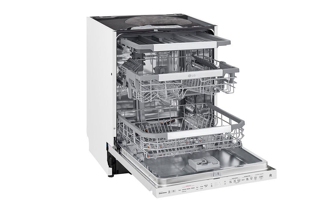 LG QuadWash ™ Steam-oppvaskmaskin (Hvit), Energiklasse D, Auto Open Dry-funksjon og Smart Diagnosis™ med Wi-Fi, SDU527HW, SDU527HW, thumbnail 4