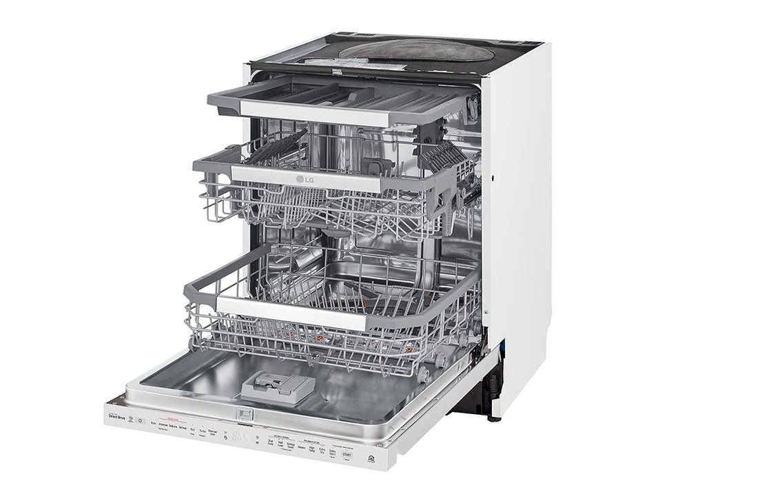 LG QuadWash ™ Steam-oppvaskmaskin (Hvit), Energiklasse D, Auto Open Dry-funksjon og Smart Diagnosis™ med Wi-Fi, SDU527HW, SDU527HW, thumbnail 6