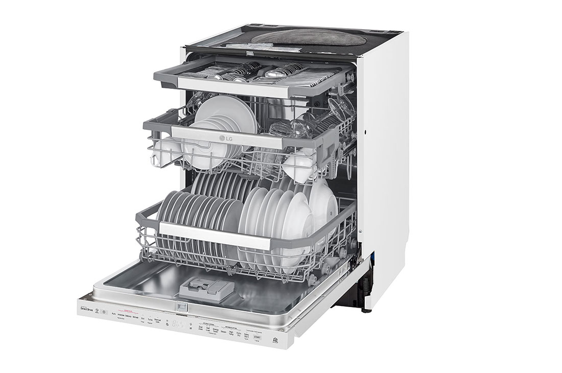 LG QuadWash ™ Steam-oppvaskmaskin (Hvit), Energiklasse D, Auto Open Dry-funksjon og Smart Diagnosis™ med Wi-Fi, SDU527HW, SDU527HW, thumbnail 7