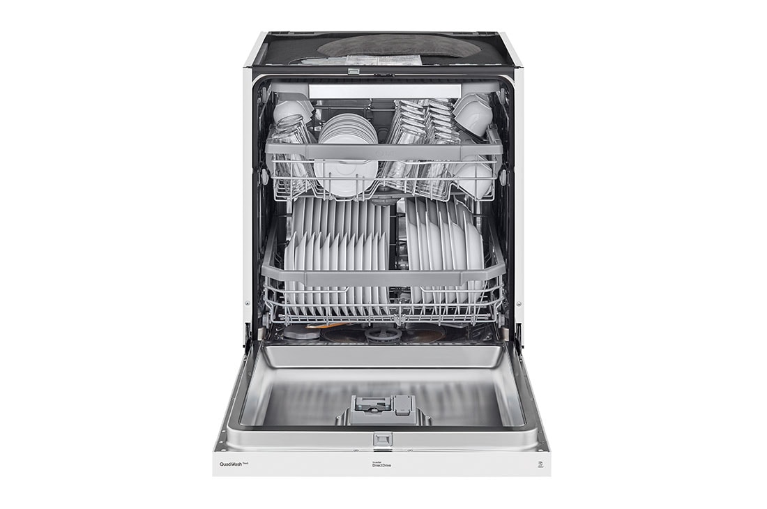 LG QuadWash™ Oppvaskmaskin (Hvit), Energiklasse C, Auto Open Dry-funksjon og Smart Diagnosis™ med Wi-Fi, DU355FW, thumbnail 3