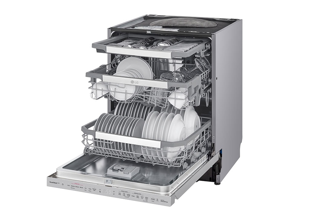 LG  LG QuadWash™ Steam Diskmaskin (Noble Steel), Energiklass C, Auto Open Dry funktion och Smart Diagnosis™ med Wi-Fi, SDU557HS, SDU557HS, thumbnail 7