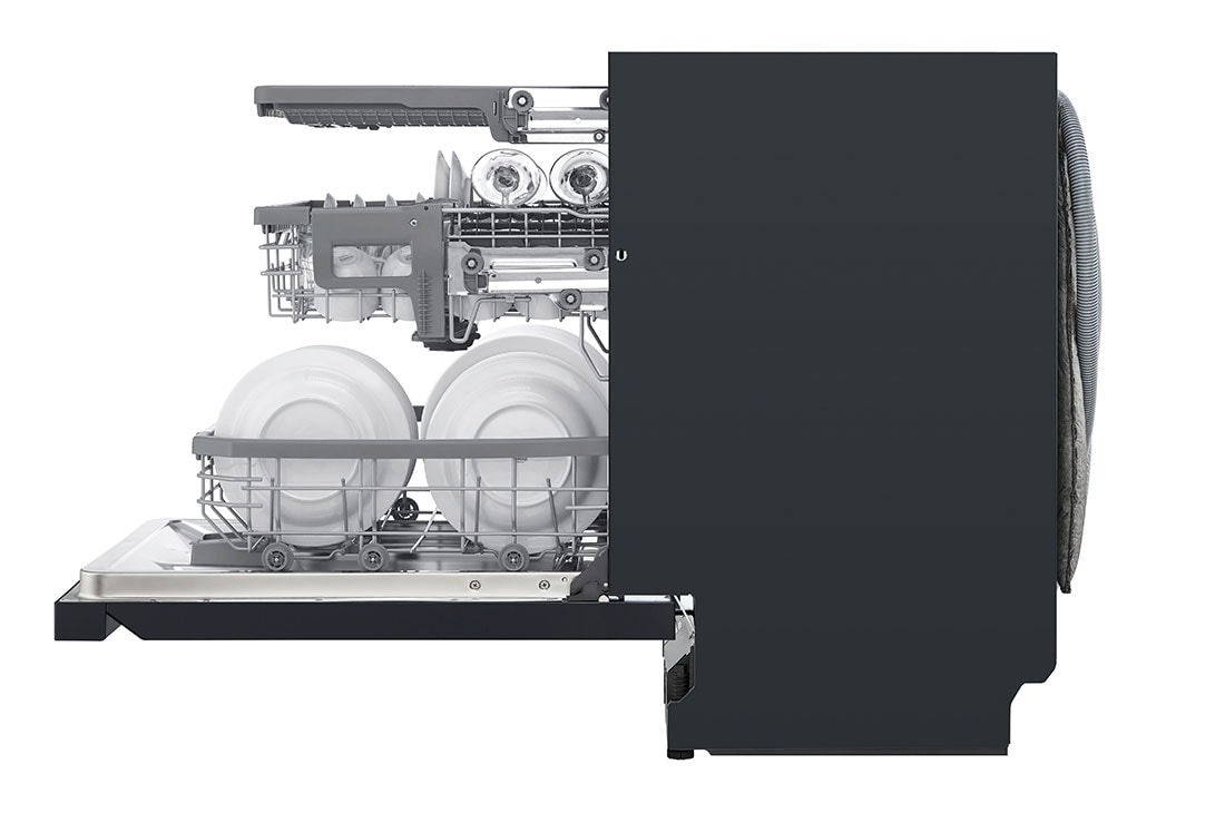 LG QuadWash™ Steam-oppvaskmaskin (Matte Black Stainless Steel), Energiklasse C, Auto Open Dry-funksjon og Smart Diagnosis™ med Wi-Fi, LG QuadWash™ SDU557HM 8, SDU557HM, thumbnail 8