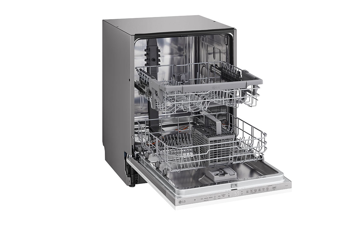 LG QuadWash™ Oppvaskmaskin (for innebygd), Energiklasse D og Smart Diagnosis™ med Wi-Fi, Venstre sidedør åpen, DB242TX, thumbnail 5