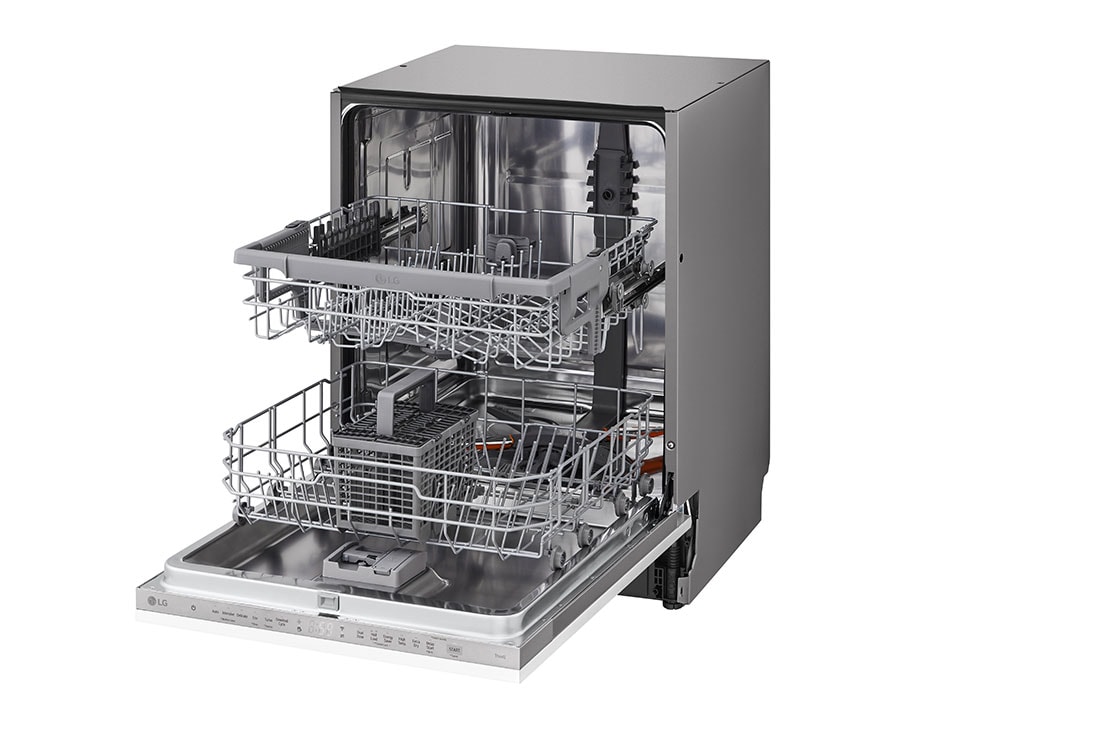 LG QuadWash™ Oppvaskmaskin (for innebygd), Energiklasse D og Smart Diagnosis™ med Wi-Fi, Høyre sidedør åpen, DB242TX, thumbnail 8