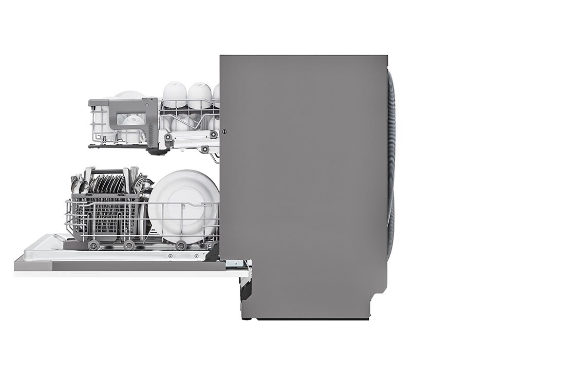 LG QuadWash™ Oppvaskmaskin (for innebygd), Energiklasse D og Smart Diagnosis™ med Wi-Fi, Sidedør åpen med kar, DB242TX, thumbnail 11