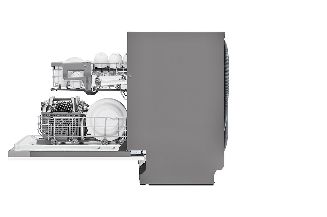 LG QuadWash™ Oppvaskmaskin (for innebygd), Energiklasse D og Smart Diagnosis™ med Wi-Fi, Sidedør åpen med kar, DB242TX, thumbnail 12