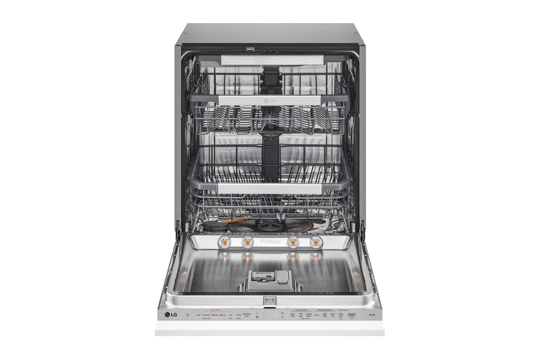 LG QuadWash™ Steam-oppvaskmaskin (for innebygd), Energiklasse A, Auto Open Dry-funksjon og Smart Diagnosis™ med Wi-Fi, Front Open without dishes, DB475TXS, thumbnail 2