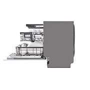 LG QuadWash™ Steam-oppvaskmaskin (for innebygd), Energiklasse A, Auto Open Dry-funksjon og Smart Diagnosis™ med Wi-Fi, Side Open with dishes, DB475TXS, thumbnail 13