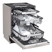 LG 14 kuverter QuadWash™ integrert oppvaskmaskin Energiklasse A-10 %, Åpen visning fra venstre side av DU386FV, DU386FV, thumbnail 5