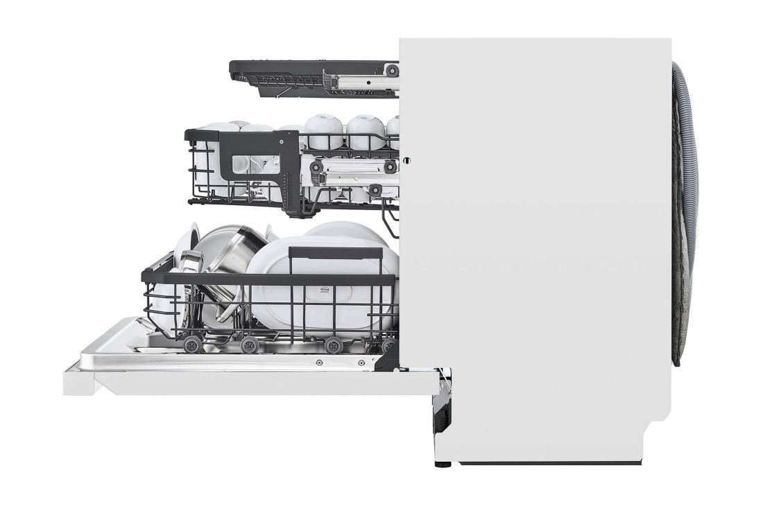 LG 14 kuverter QuadWash™ oppvaskmaskin med TrueSteam™ Energiklasse A-10 %, Right side top view of SDU587HH, SDU587HH, thumbnail 11