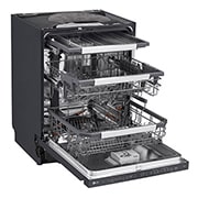 LG 14 kuverter QuadWash™ integrert oppvaskmaskin med TrueSteam™ Energiklasse A-10 %, Auto open dry, SDU587HM, thumbnail 4