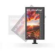 LG 31,5 “ UHD 4K Ergo IPS-skjerm med USB type C™, 32UN880-B, thumbnail 7