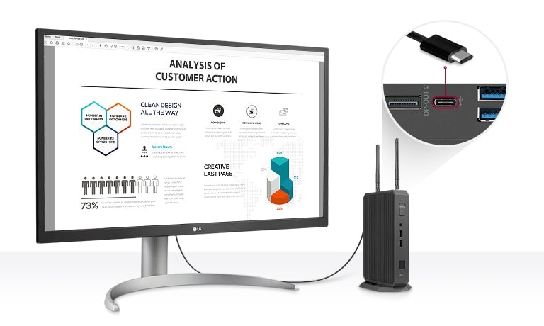 USB Type-C™ offre une connexion de haut niveau.