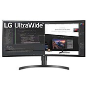 LG 34'' Curved UltraWide™ QHD (3440 x 1440) IPS-monitor, 34WN80C-B, thumbnail 1