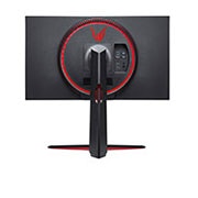 LG 27'' UHD 4K UltraGear™ Nano IPS 1 ms (GtG) Gamingskjerm med VESA DSC, visning bakfra med Sfærebelysning 2.0 i rødt, 27GN950-B, thumbnail 7