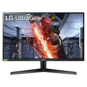 27” UltraGear™ QHD IPS 1 ms (GtG) gamingskjerm med NVIDIA® G-SYNC®-kompatibilitet1