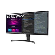 LG 34'' UltraWide™ QHD (3440 x 1440) IPS Monitor, -15 graders visning fra siden, 34WN750-B, thumbnail 2