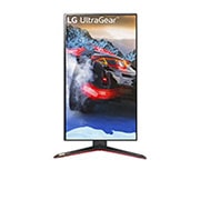 LG 27'' UHD 4K UltraGear™ Nano IPS 1ms (GtG) Gamingskjerm med støtte for 4K og 120 Hz fra HDMI 2.1, visningen foran av skjermen som dreies 90 grader i stående visning, 27GP950-B, thumbnail 11