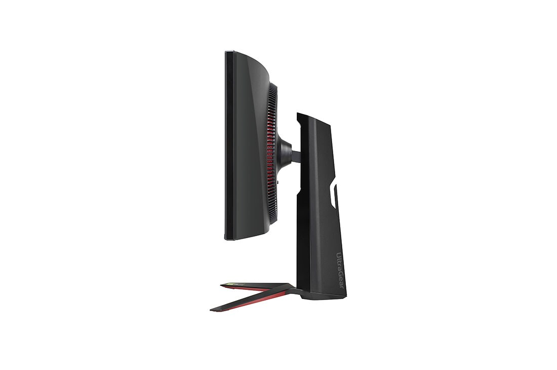 LG 34” UltraGear™ Nano IPS 1 ms gamingskjerm med NVIDIA® G-SYNC® ULTIMATE, visning fra siden, 34GP950G-B, thumbnail 5