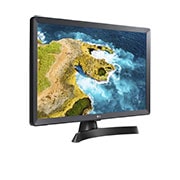 LG 23,6'' HD Ready LED TV Monitor, +30 graders visning fra siden, 24TQ510S-PZ, thumbnail 4
