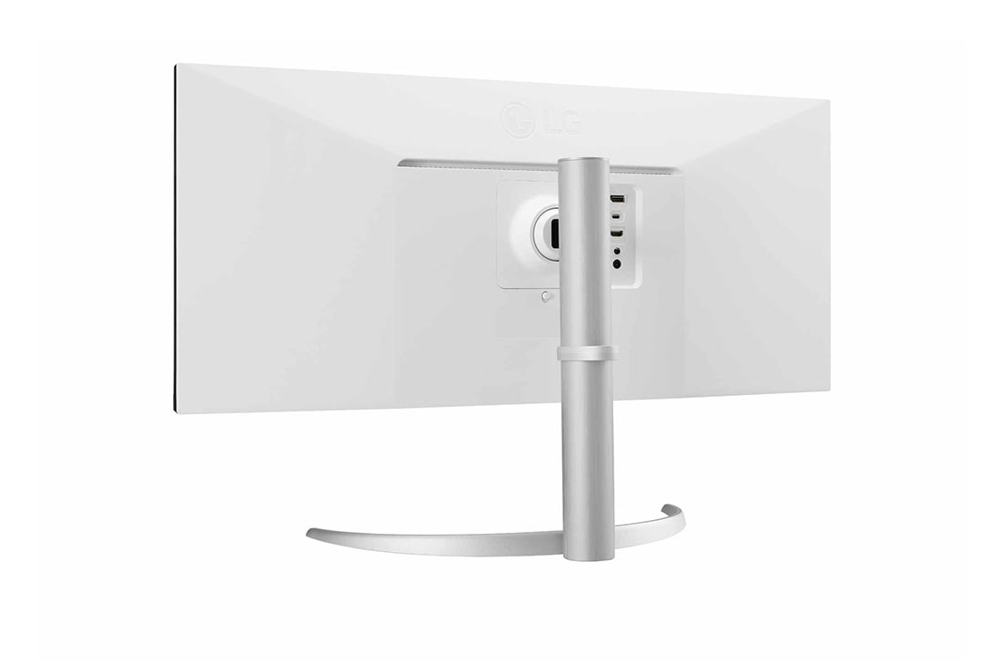 LG 34'' 21:9 UltraWide™ Full HD IPS-skjerm med AMD FreeSync™, visning sett bakfra, 34WQ650-W, thumbnail 7