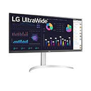 LG 34'' 21:9 UltraWide™ Full HD IPS-skjerm med AMD FreeSync™, -15 graders visning fra siden, 34WQ650-W, thumbnail 3