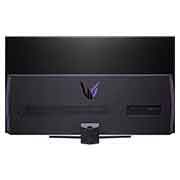 LG 48” UltraGear™ 4K OLED gamingskjerm, visning bakfra med lys på, 48GQ900-B, thumbnail 7