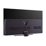LG 48” UltraGear™ 4K OLED gamingskjerm, visning bakfra i perspektiv med lys på, 48GQ900-B, thumbnail 9