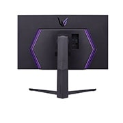 LG 32” UltraGear™ QHD gamingskjerm med 240 Hz (O/C 260 Hz) oppdateringsfrekvens, visning bakfra med lys på, 32GQ850-B, thumbnail 7