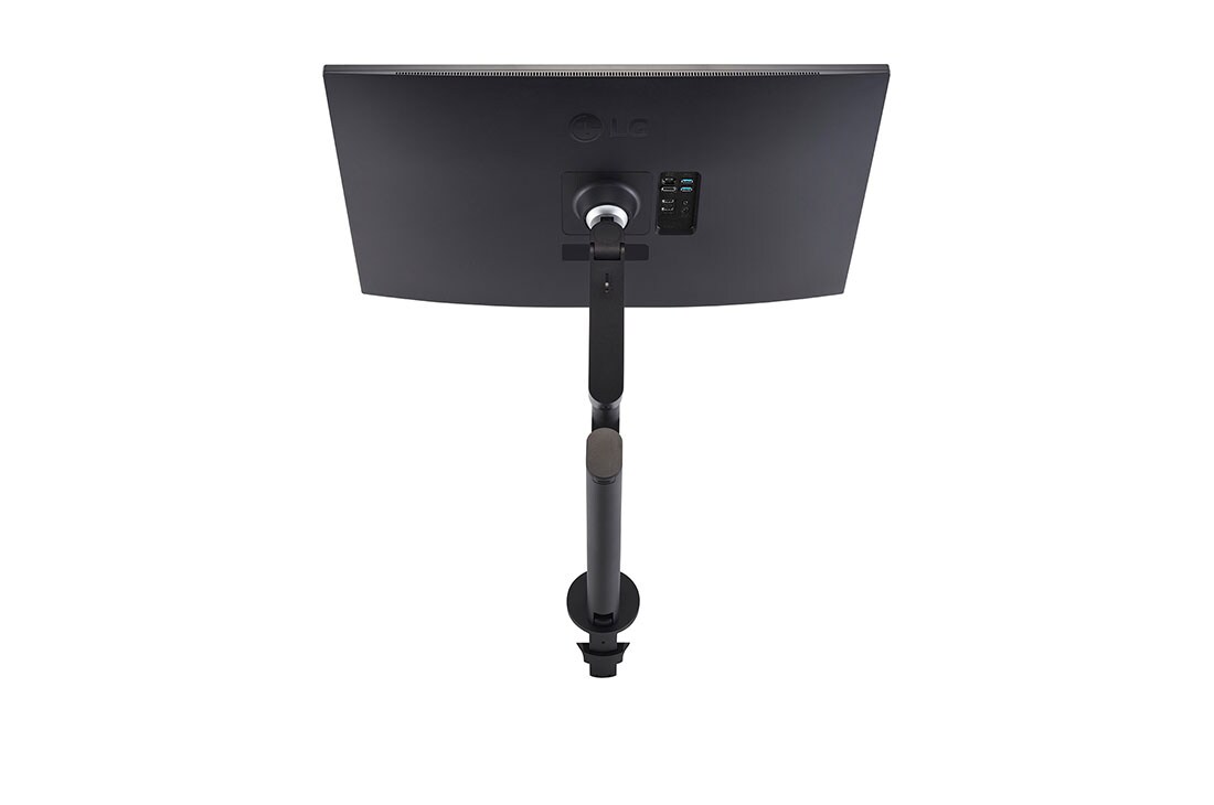 LG 31.5'' QHD Ergo IPS-skjerm med USB Type-C™, sett bakfra med skjermen vippet opp, 32QP880-B, thumbnail 13