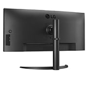 LG 34'' 21:9 Curved UltraWide™ QHD (3440 x 1440)-skjerm, visning sett bakfra, 34WQ75C-B, thumbnail 7