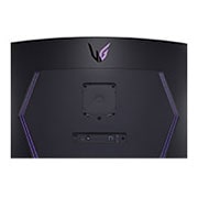LG 45'' UltraGear™ 21:9 WQHD kurvet <br>OLED-skjerm med blendefri og lavrefleks og 240 Hz, nærbilde av inngangsporter med lys på, 45GR95QE-B, thumbnail 11