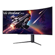 LG 45'' UltraGear™ 21:9 WQHD kurvet <br>OLED-skjerm med blendefri og lavrefleks og 240 Hz, -15 graders visning fra siden, 45GR95QE-B, thumbnail 2