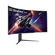 LG 45'' UltraGear™ 21:9 WQHD kurvet <br>OLED-skjerm med blendefri og lavrefleks og 240 Hz, se i perspektiv, 45GR95QE-B, thumbnail 4