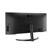 LG 34'' 21:9 Curved UltraWide™ QHD (3440 x 1440)-skjerm, visning sett bakfra, 34WQ60C-B, thumbnail 7
