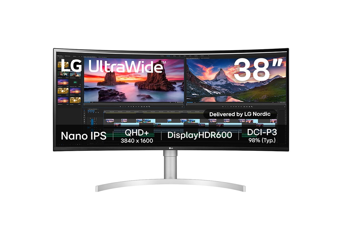 LG  LG 38WN95CP-W 38 TOMMER Ultrabred QHD+ IPS BUET MONITOR NVIDIA G-SYNC™ kompatibilitet, LG KOMMER SNART - LG 38WN95C-W 38 TOMMER Ultrabred QHD+ IPS BUET MONITOR NVIDIA G-SYNC™ kompatibilitet, LG Monitors 38WN95C-W 1, 38WN95C-W, 38WN95CP-W
