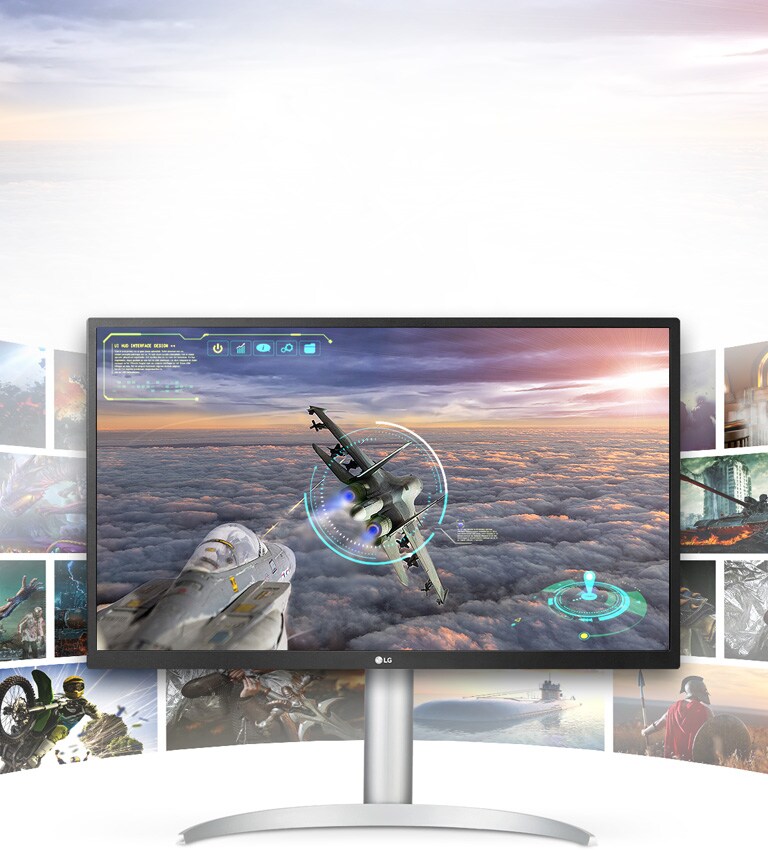 Spillscene med utrolig klarhet og detaljer i LG UHD 4K-skjerm