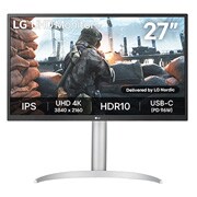 LG 27-tommers UHD 4K (3840x2160) IPS-skjerm med USB Type-C™, visning forfra, 27UP550P-W, thumbnail 1